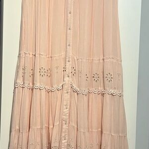 Free People Pink Maxi Dress